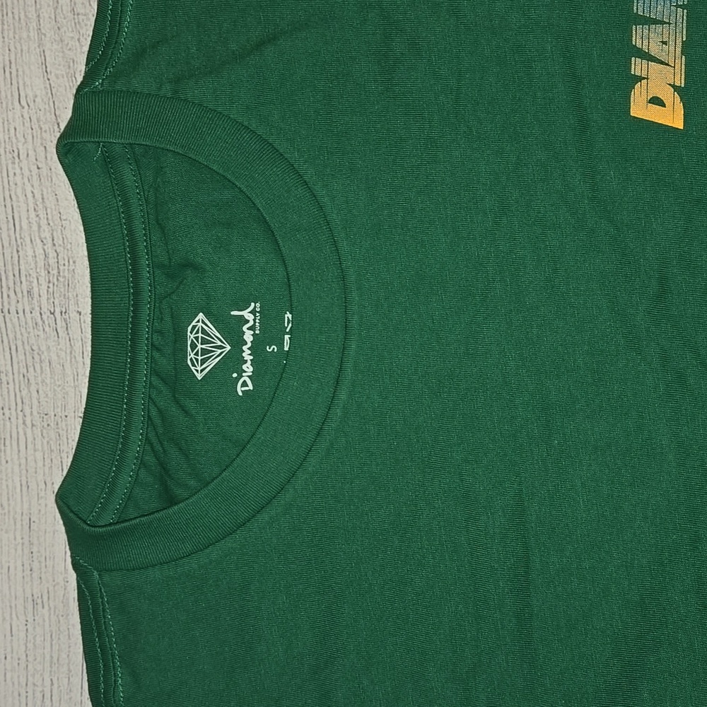 Diamond Supply Co. Men's Long Sleeve Speed Logo Graphic T-Shirt Green Size S NWT - Picture 3 of 10